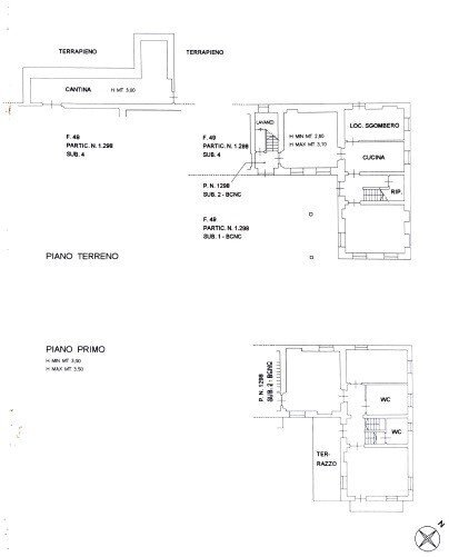 Rustic via Pittatori, Alba - floor plans 1