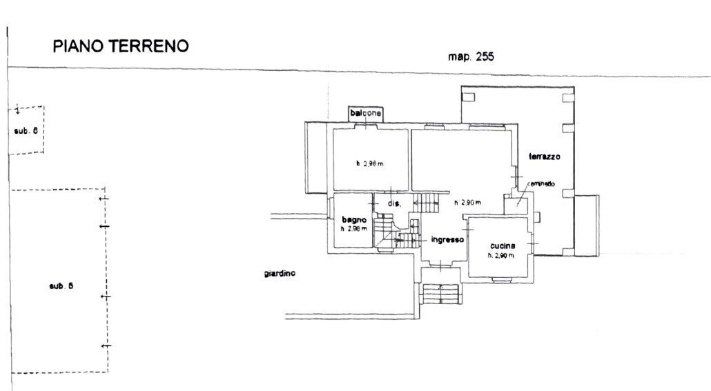 Villa strada del Corno, 28, Cherasco - planimetria 1