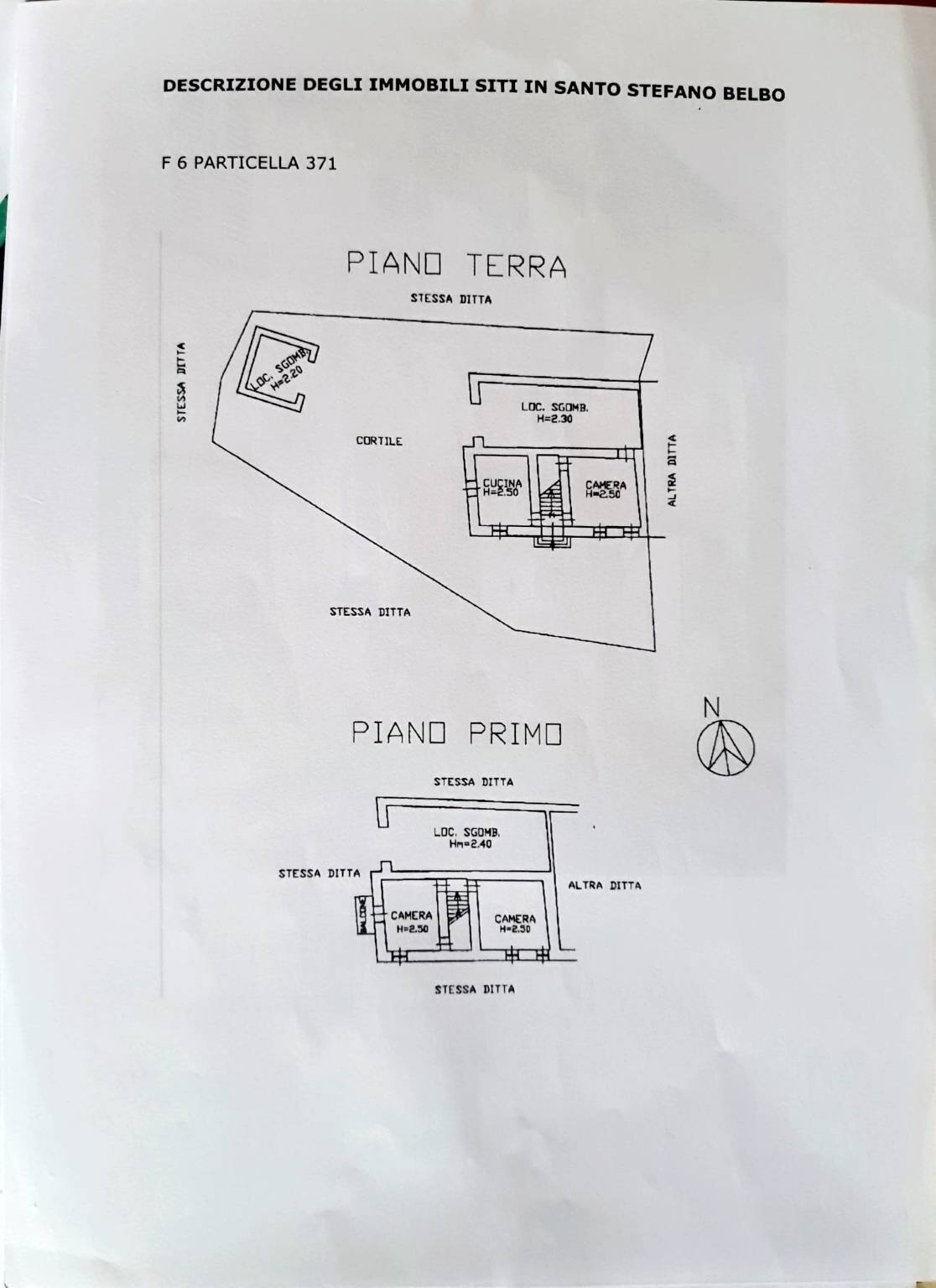 Rustico strada Statale di Canelli, Canelli - planimetria 1