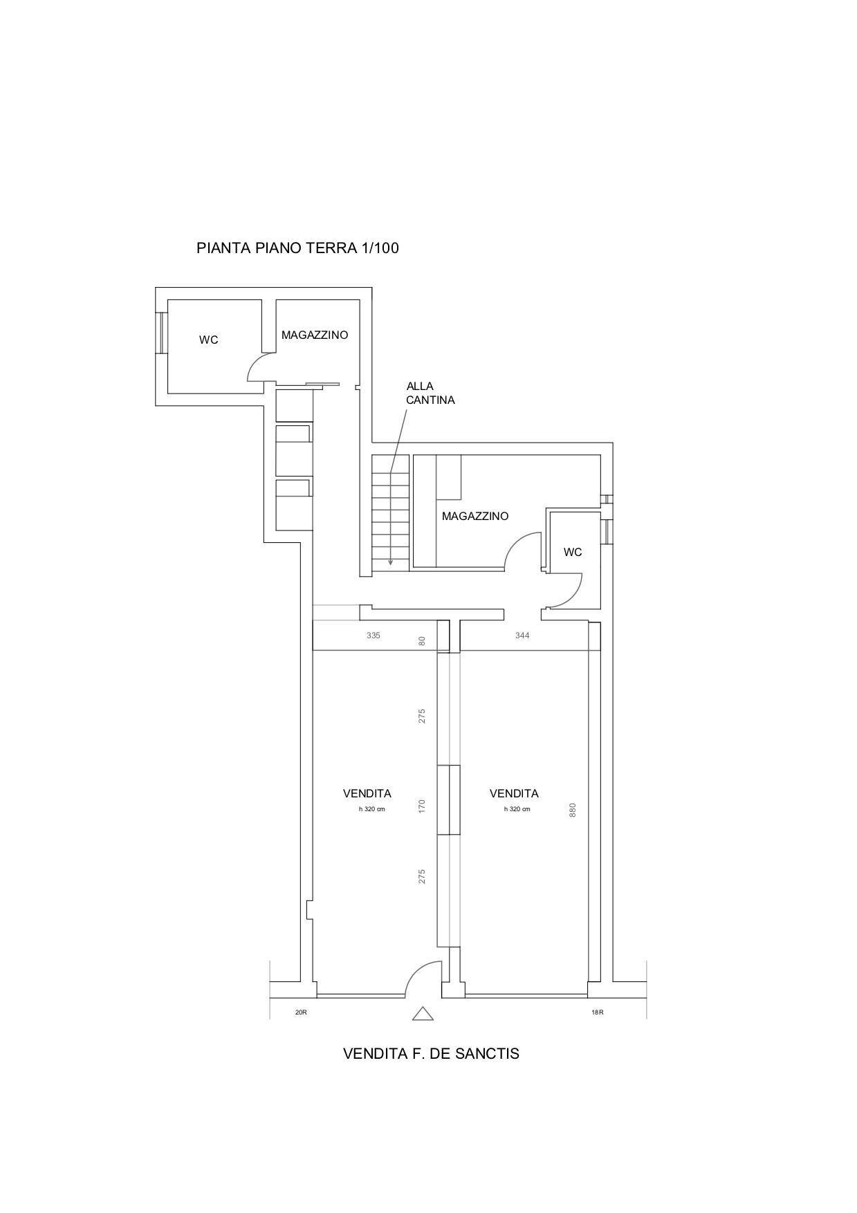 Foto 14 - Shop Via Francesco De Sanctis, Firenze - floor plans 1