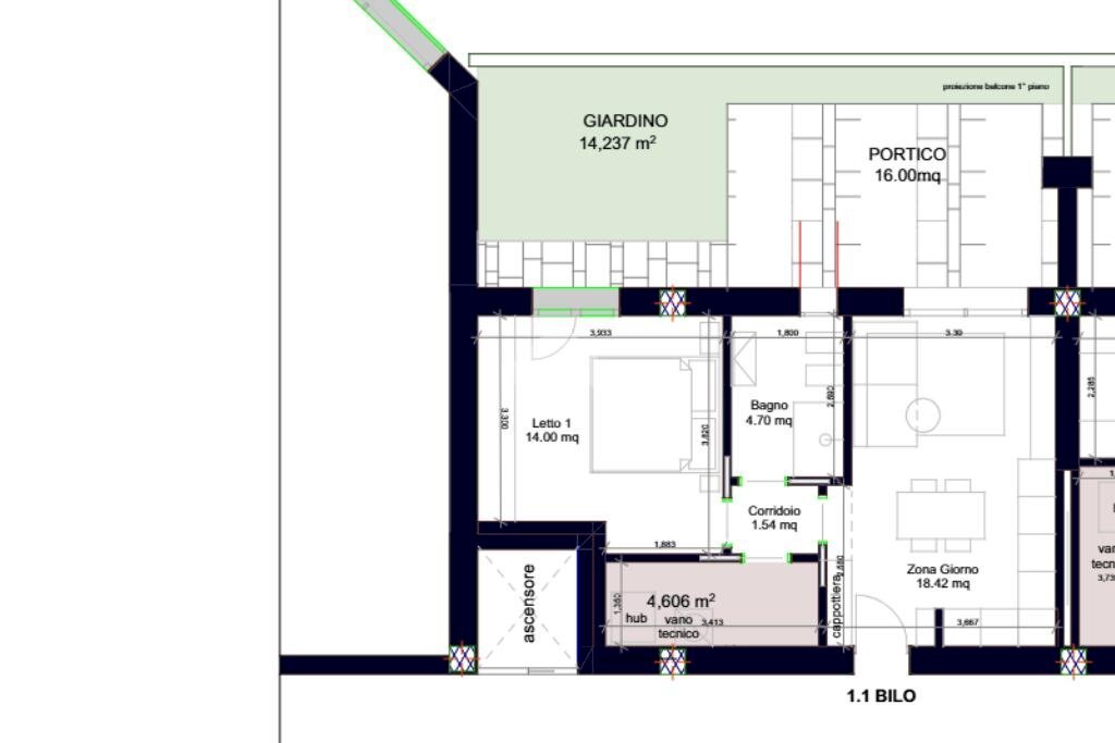 Bilocale Via alberto Sordi, Parma - planimetria 1