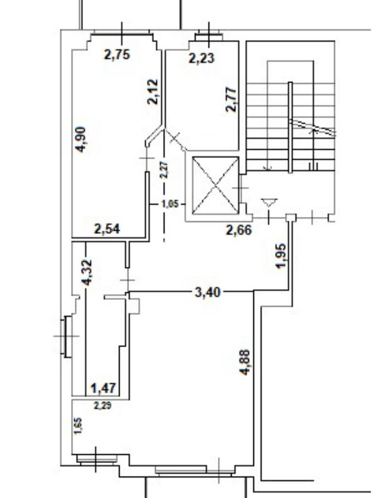 Three-room apartment Via Cercenasco, Torino (neighborhood Lingotto) - floor plans 1
