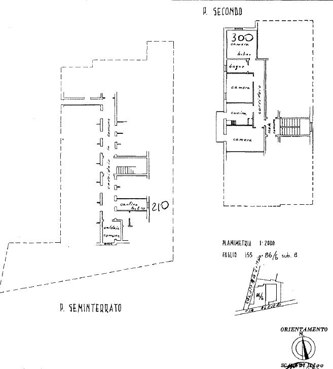 Abitazione e cantina - Quadrilocale Via Alfieri, 8, Imola - planimetria 1