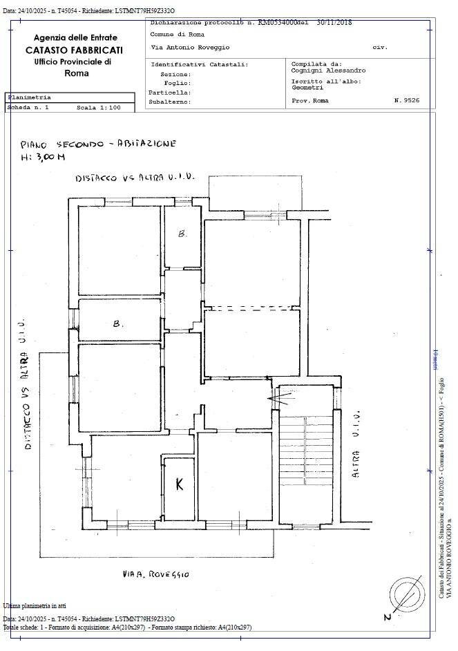 Foto 26 - Four-room apartment Via Antonio Roveggio
 
22, Roma - floor plans 1