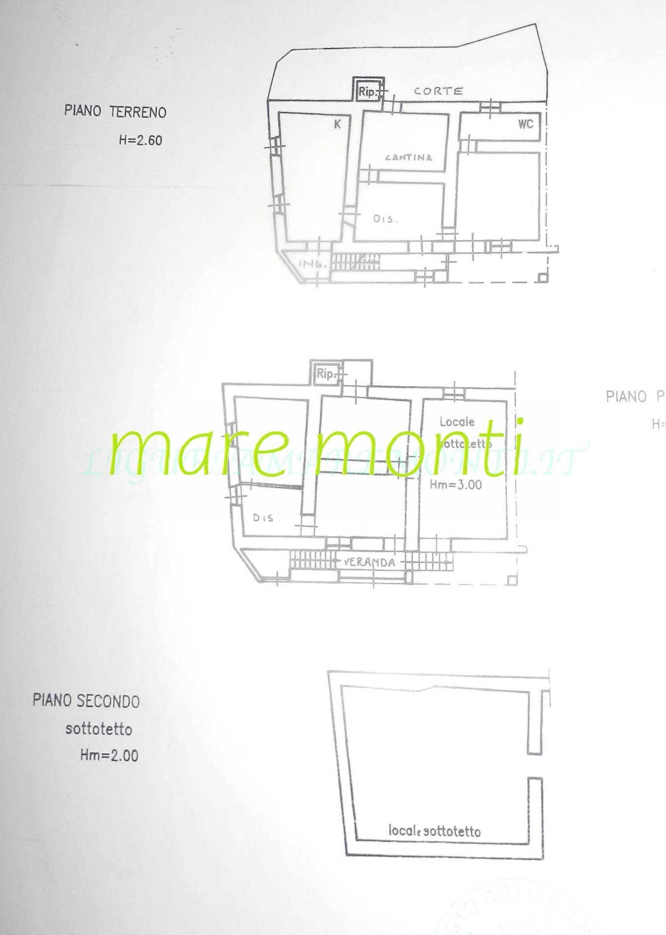 Foto 5 - Villa a Schiera località veracurta, Giusvalla - planimetria 1