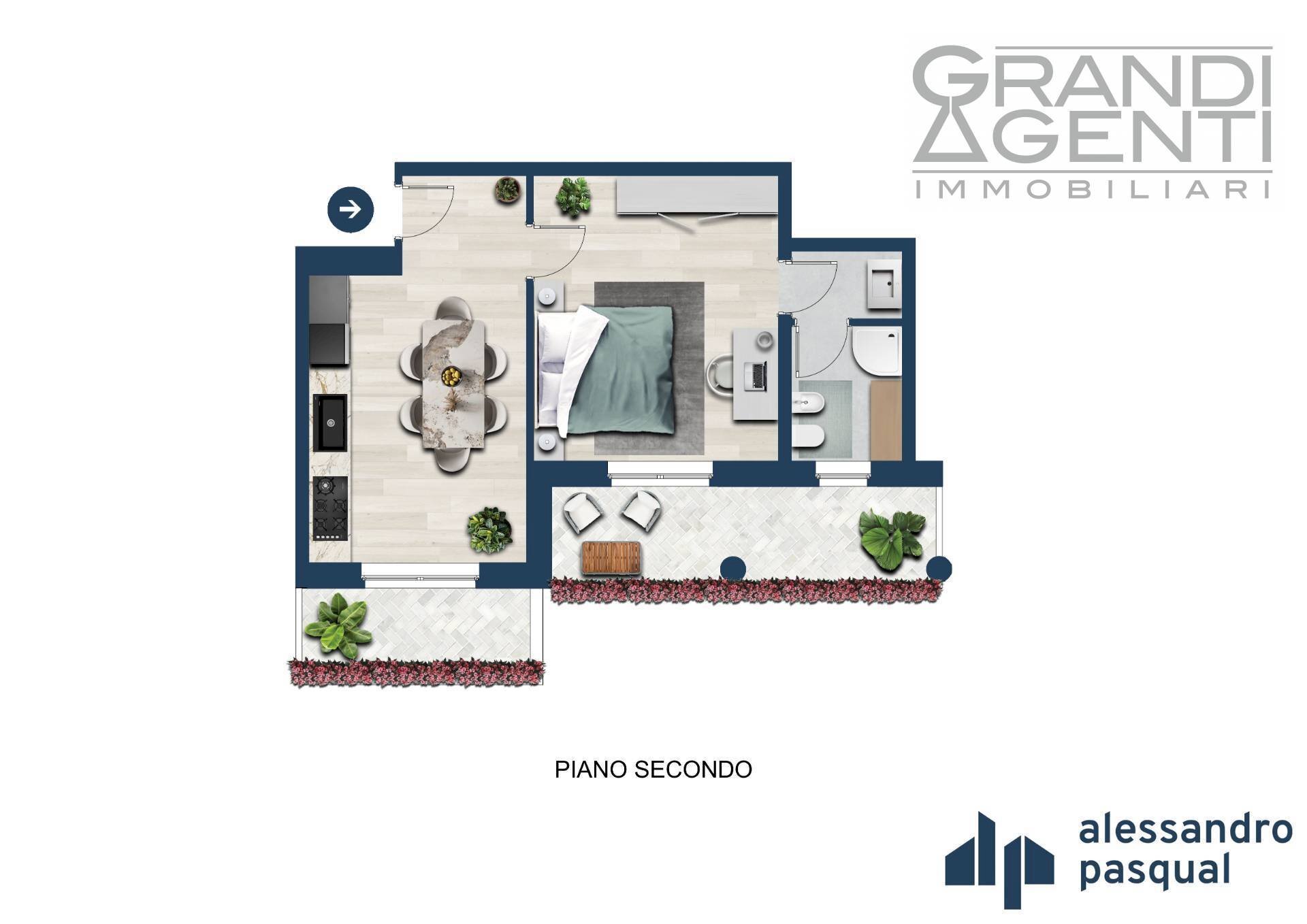 Foto 10 - Two-room apartment Strada Le Grazie
 
5, Verona - floor plans 1