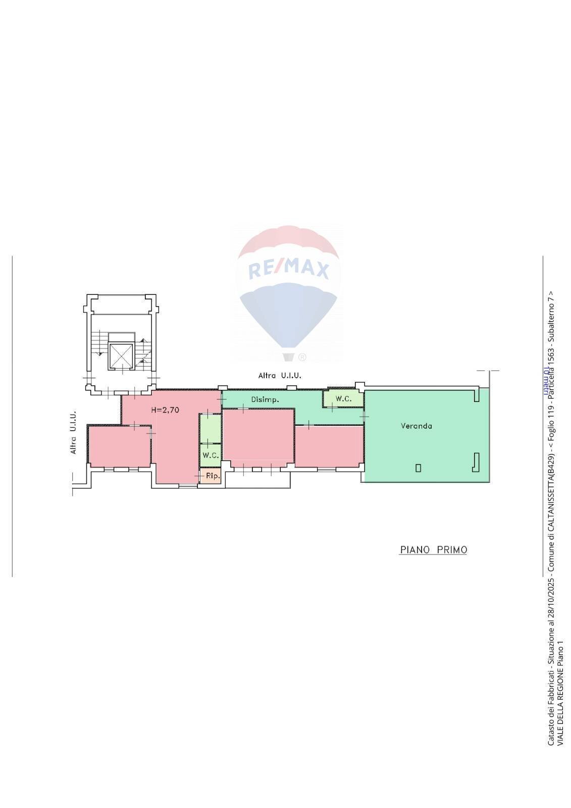 Pianta 2D - Four-room apartment Viale della Regione
 
232, Caltanissetta - floor plans 1