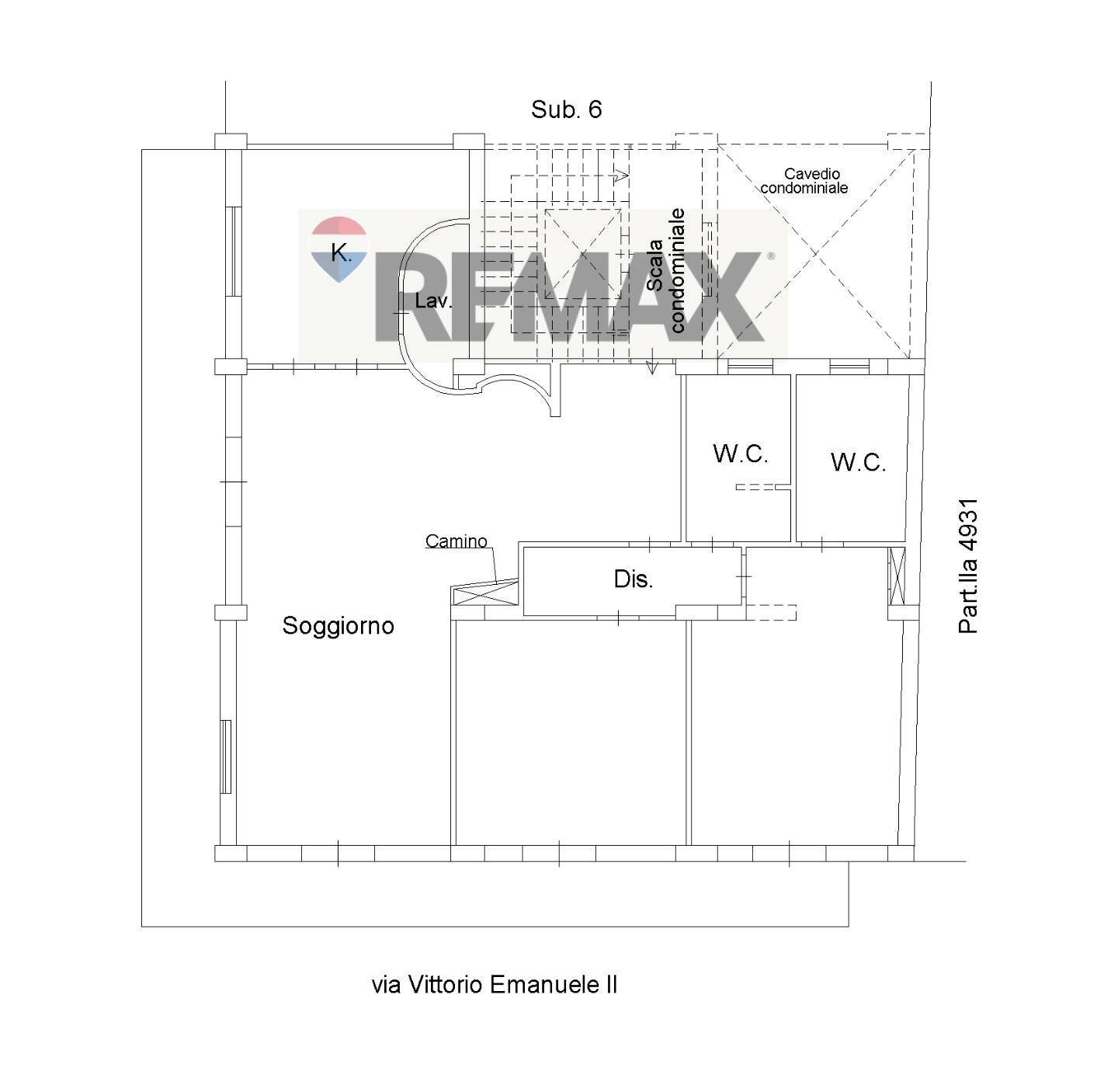 Pianta 2D - Appartamento VIA VITTORIO EMANUELE II
 
94, Belpasso - planimetria 1