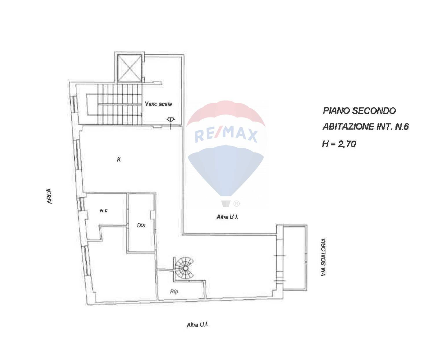 Pianta 2D - Appartamento Via Scaloria
 
115/B, Manfredonia - planimetria 1