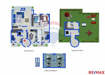 Pianta 2D - Attico Bergamo - foto 2