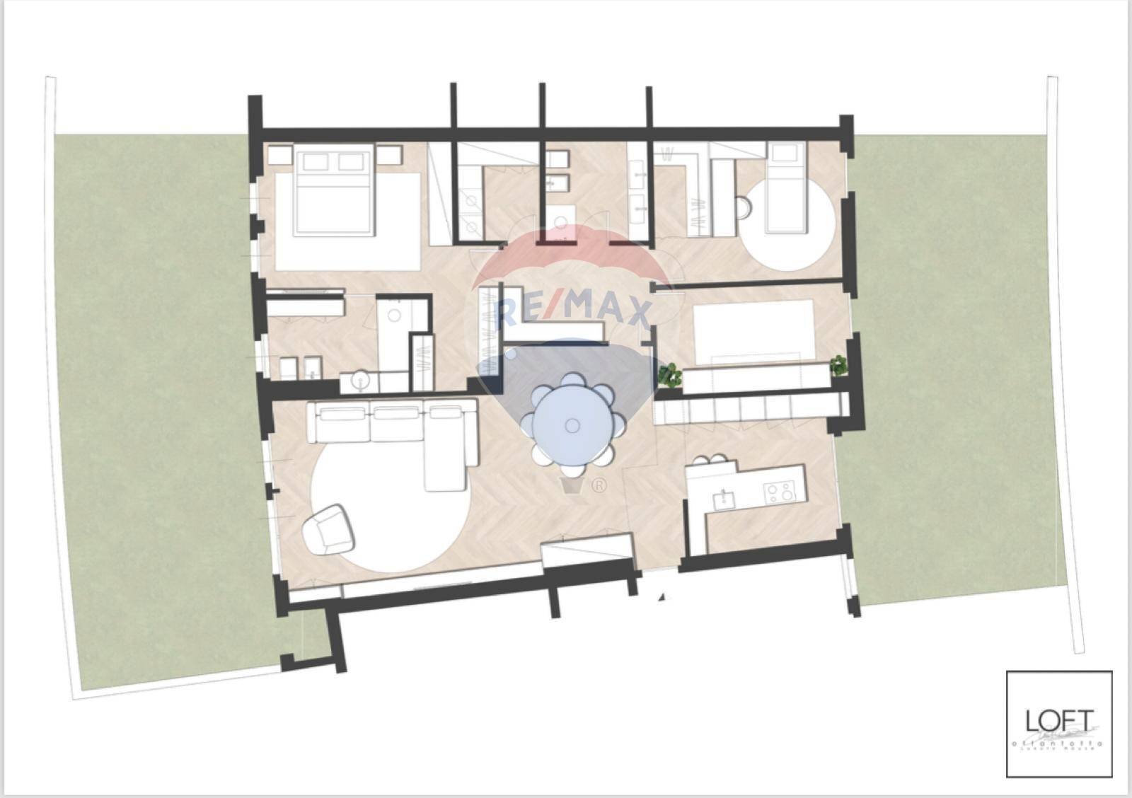 Pianta 2D - Quadrilocale Via Madonna Della Neve
 
13, Bergamo - planimetria 1