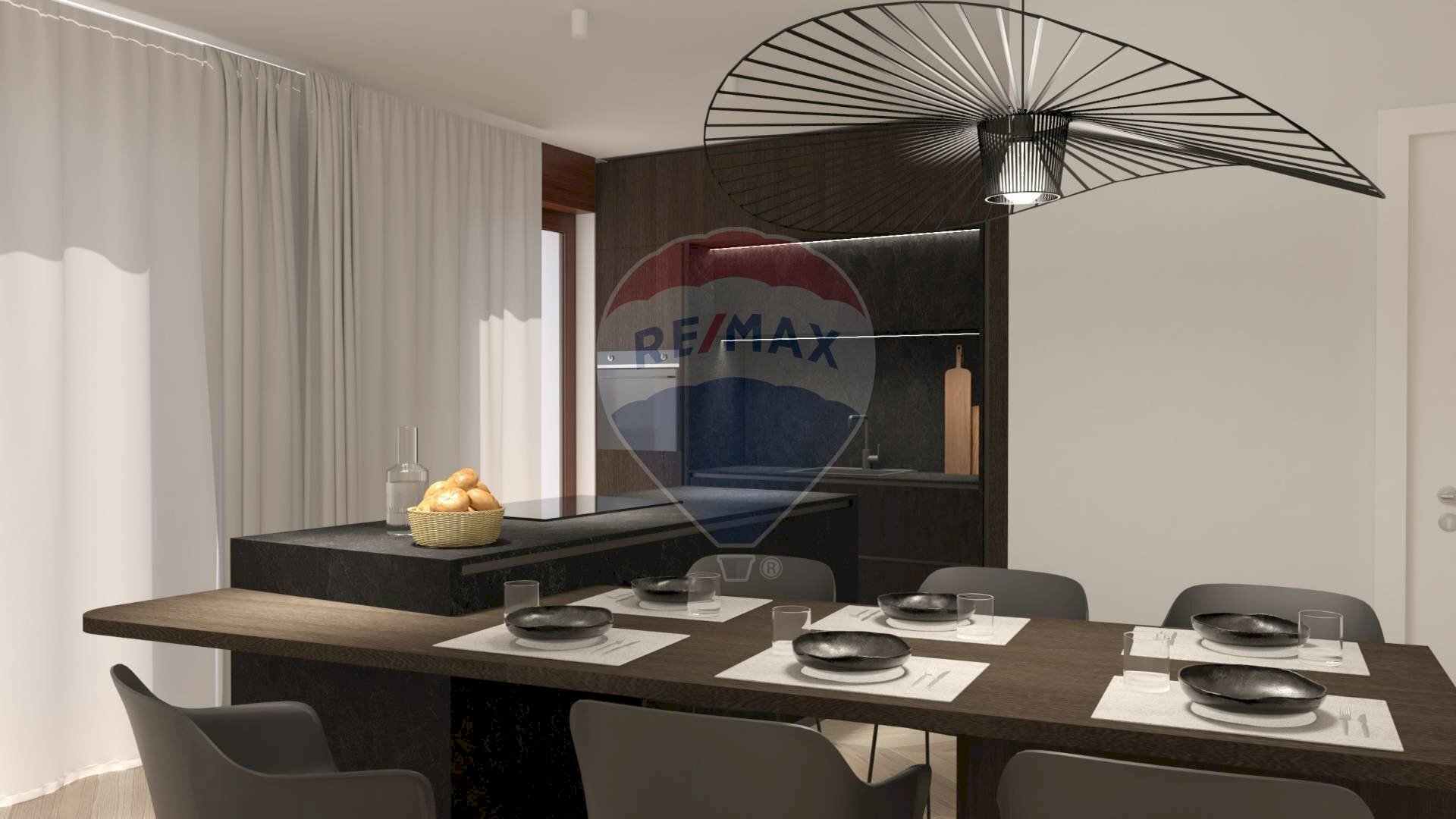 Sala da pranzo - Trilocale Via Madonna della Neve
 
13, Bergamo - foto 2