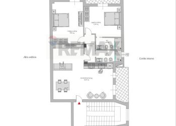 Pianta 2D - Trilocale Via Francesco Crispi
 
84, Palermo - foto 9