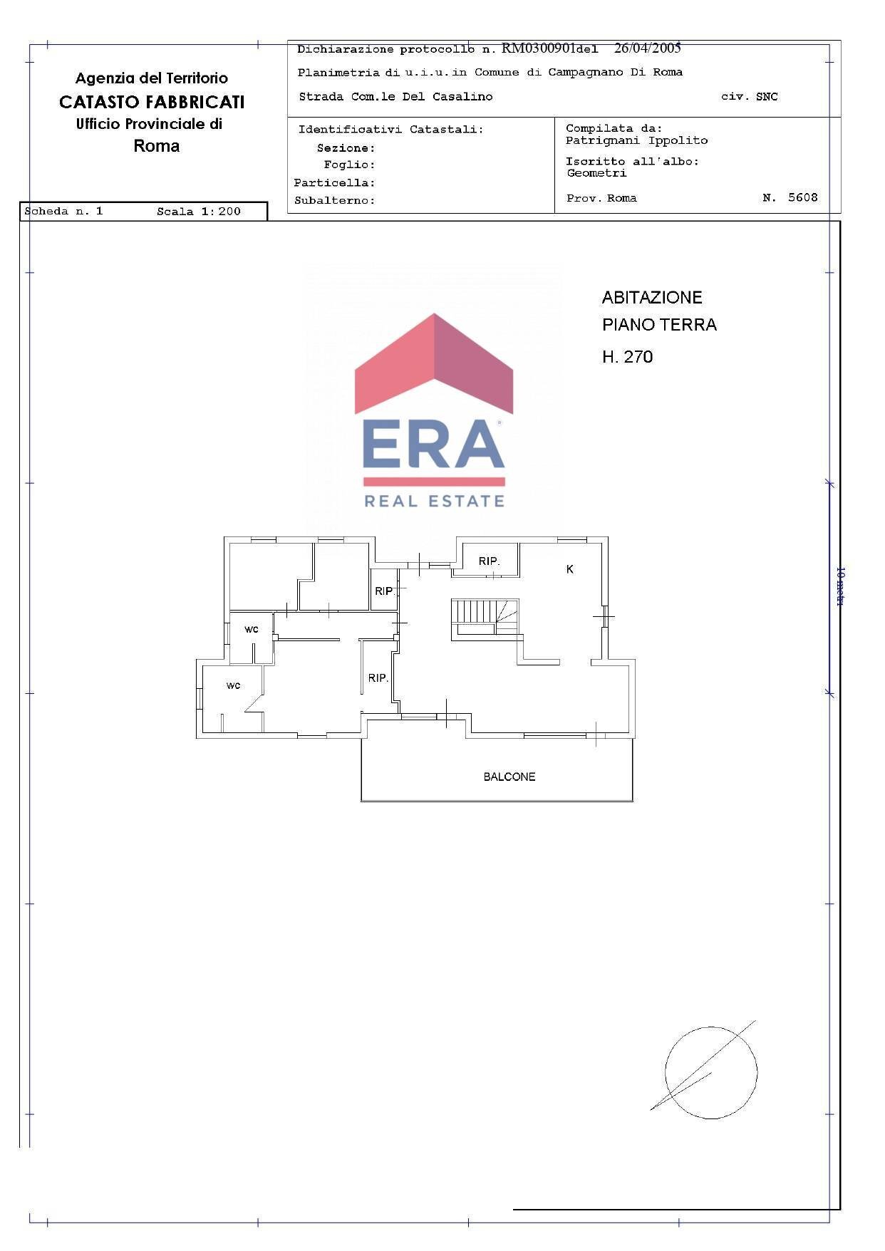 Foto 48 - Villa Strada del Casalino
 
35, Campagnano di Roma - planimetria 1