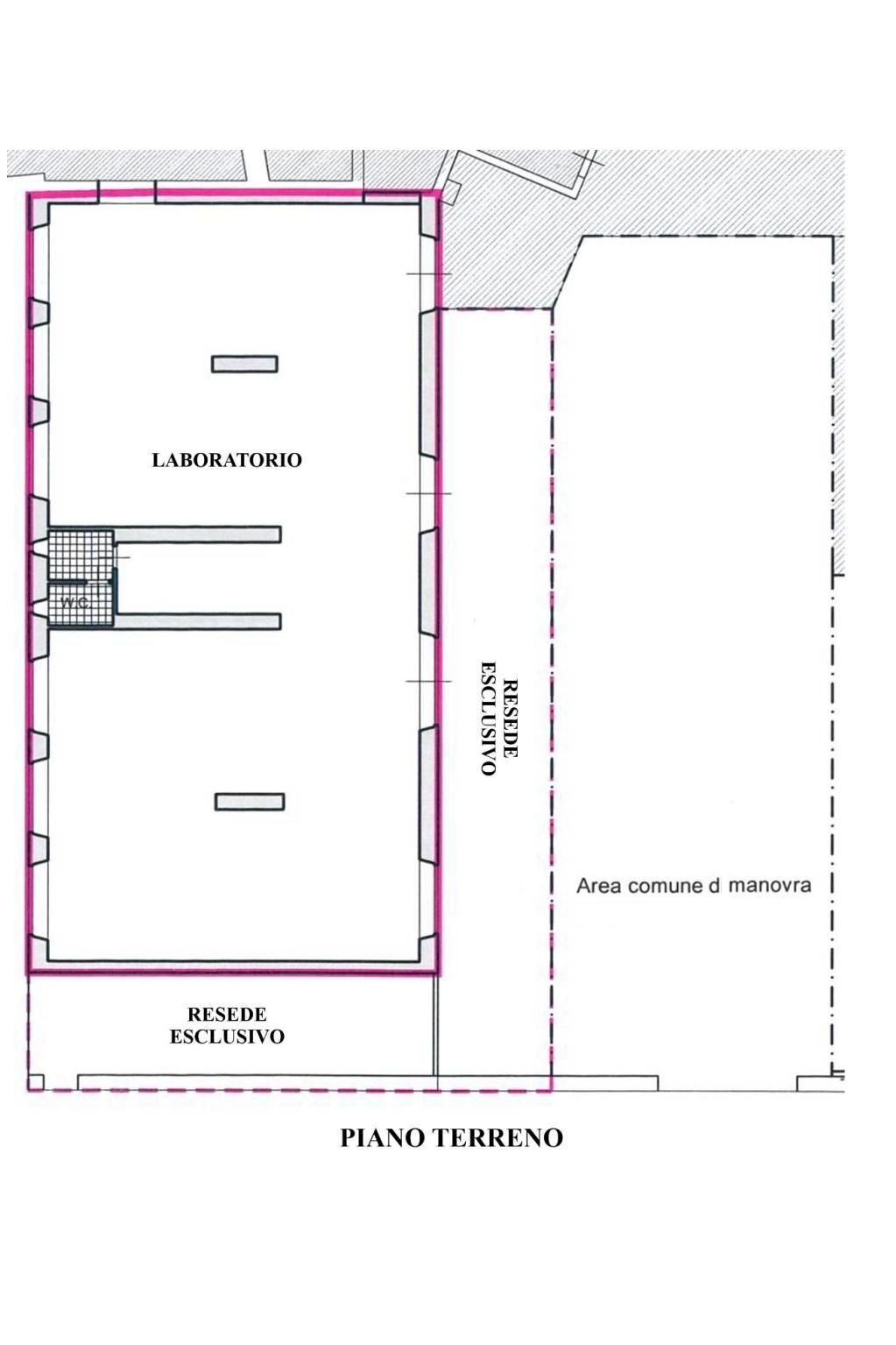 Capannone via della Resistenza, Signa - planimetria 1