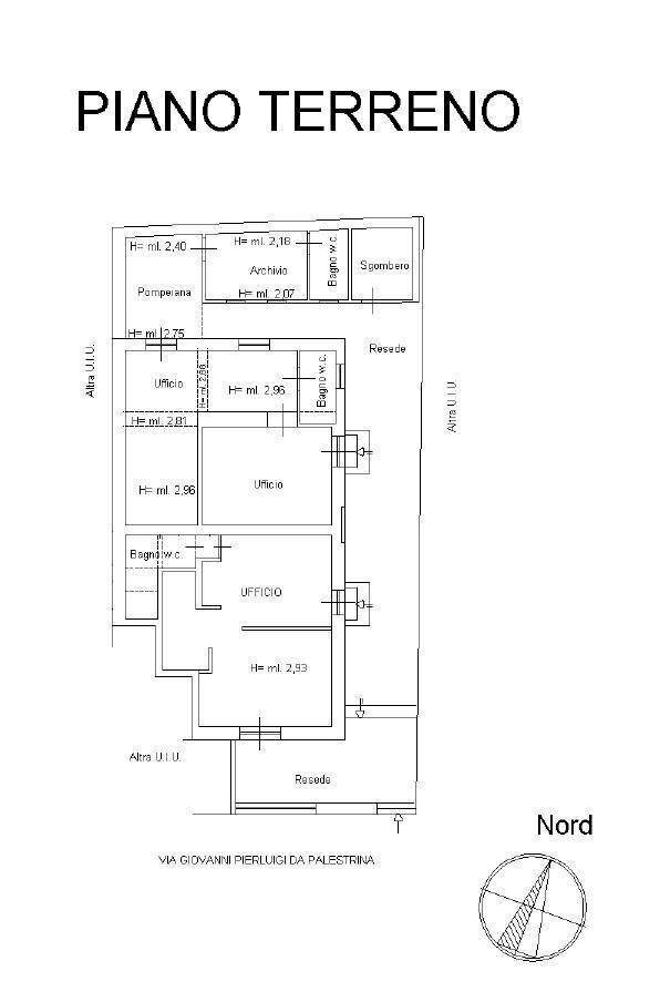 Foto 28 - Ufficio Via da Palestrina
 
66, Viareggio - planimetria 1
