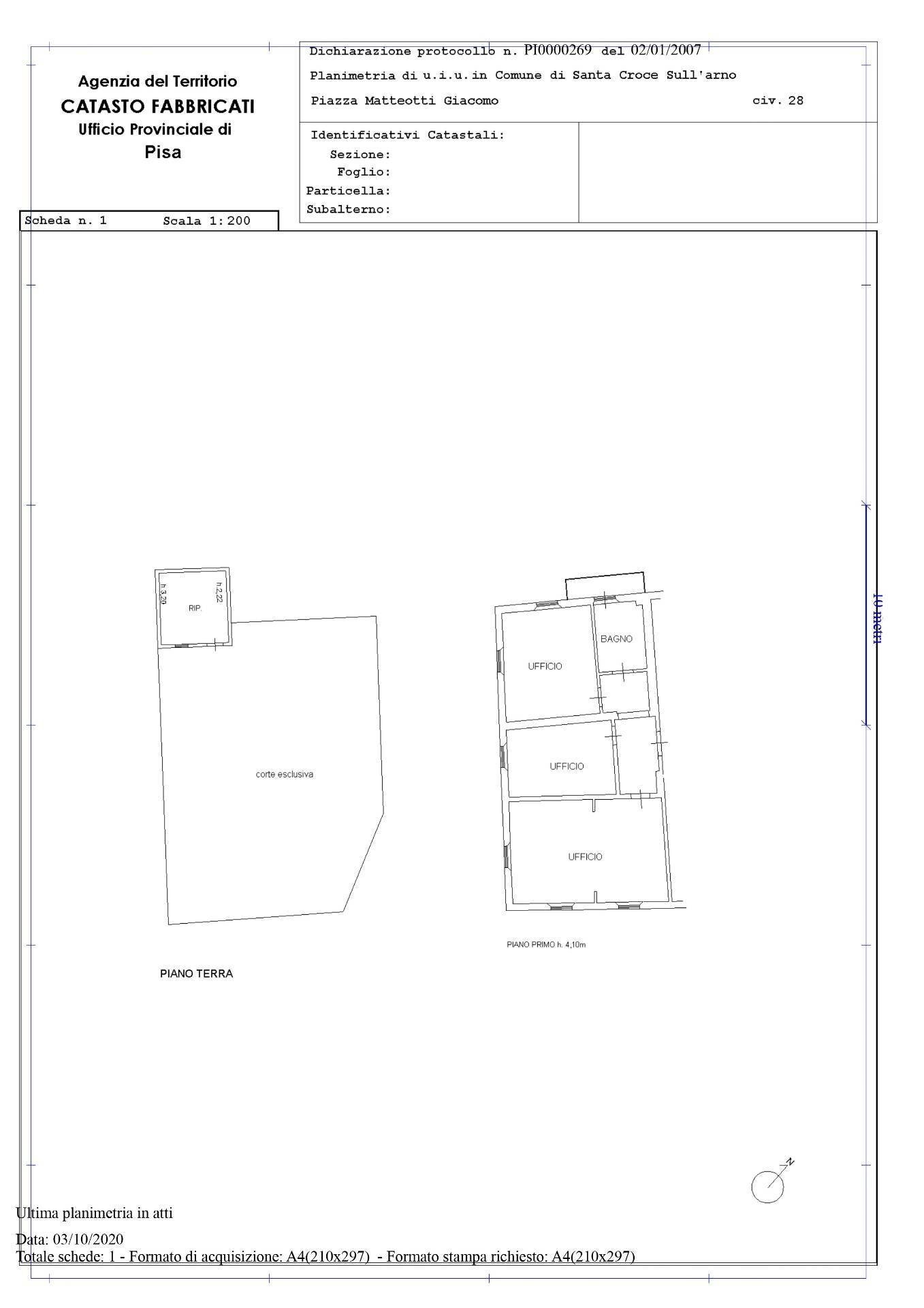 Foto 19 - Stabile - Palazzo Piazza Matteotti
 
28, Santa Croce sull'Arno - planimetria 1