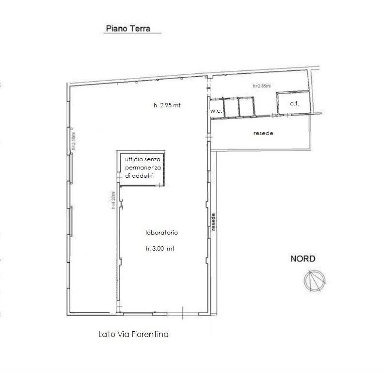 Foto 11 - Capannone Strada statale Fiorentina
 
551, Pistoia - planimetria 1