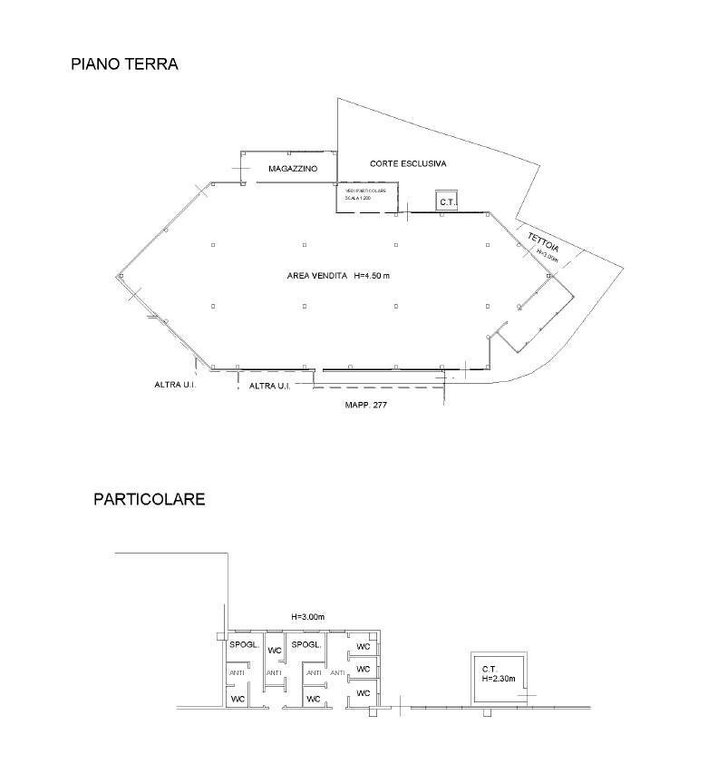 Foto 4 - Commercial Premises Via Scavazza
 
1769, Giacciano con Baruchella - floor plans 1