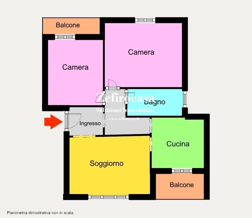 Trilocale Medicina - planimetria 1
