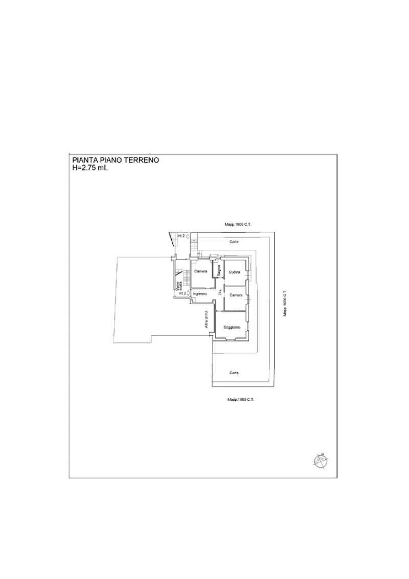 Planimetria - Bilocale via Olanda, 54, Sestri Levante - planimetria 1