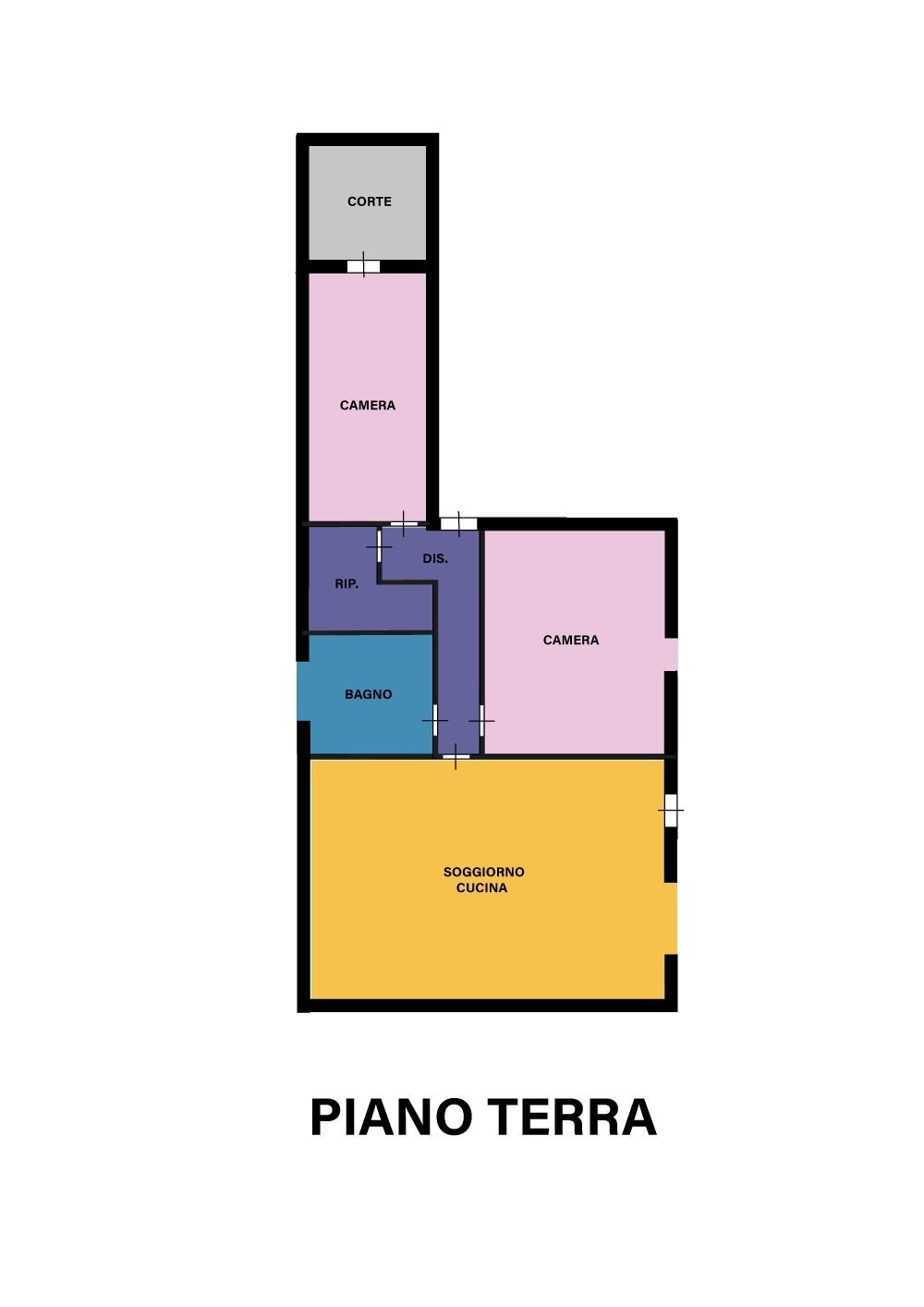 Villa strada Comunale Rubicone Destra, Savignano sul Rubicone - planimetria 1