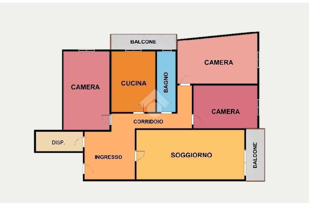 Appartamento Via Giovanni Casartelli, Genova (zona Oregina) - planimetria 1