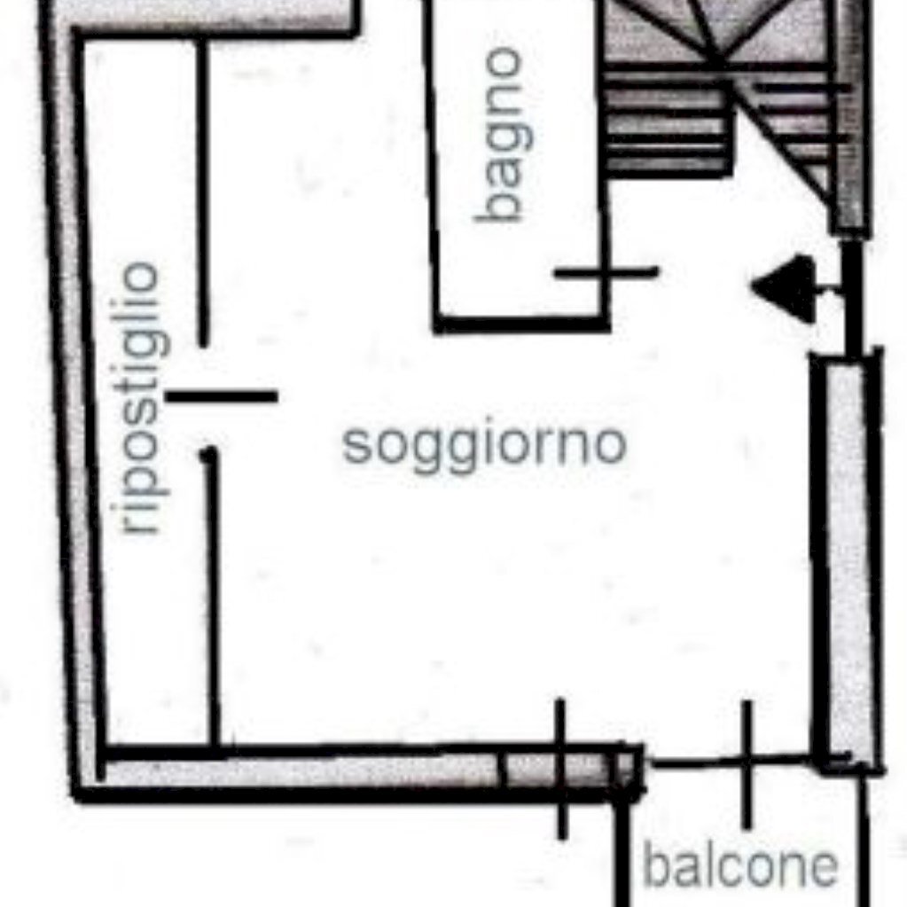Two-room apartment Via dei Laghi, 21, Oulx - floor plans 1