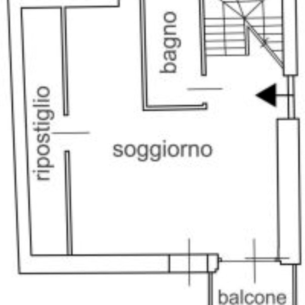 Two-room apartment Via dei Laghi, 21, Oulx - floor plans 1