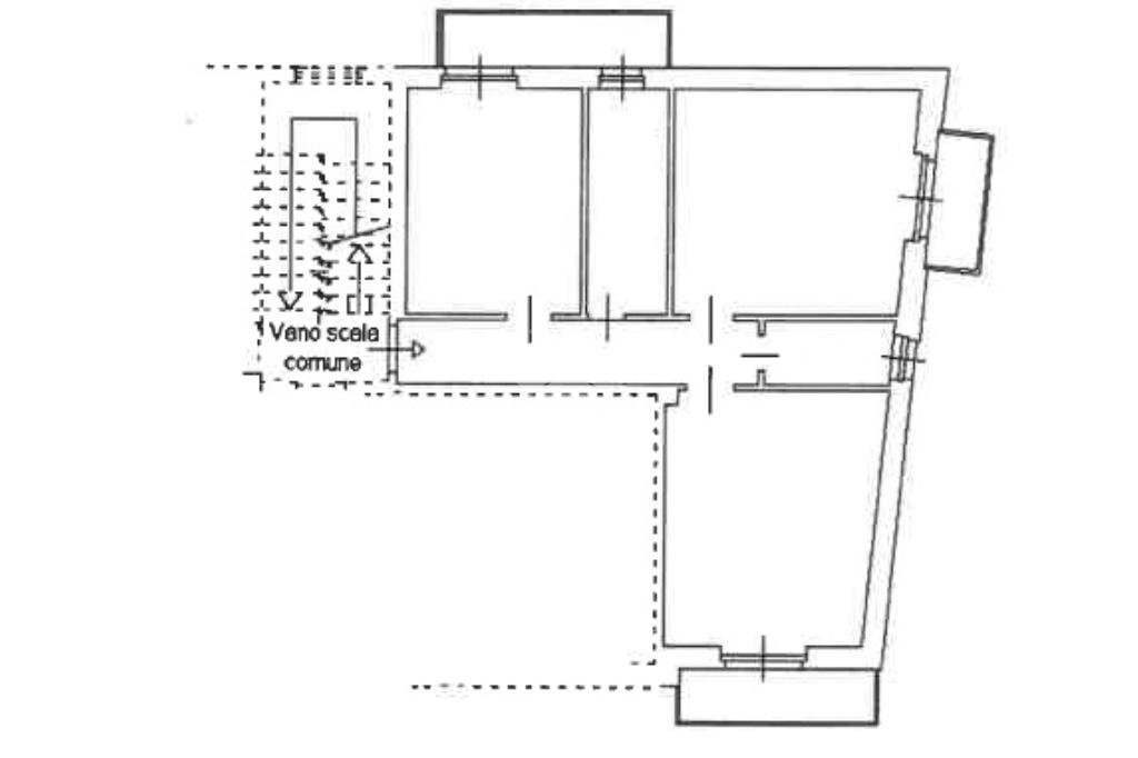 Trilocale Via Cadorna, Alba - planimetria 1