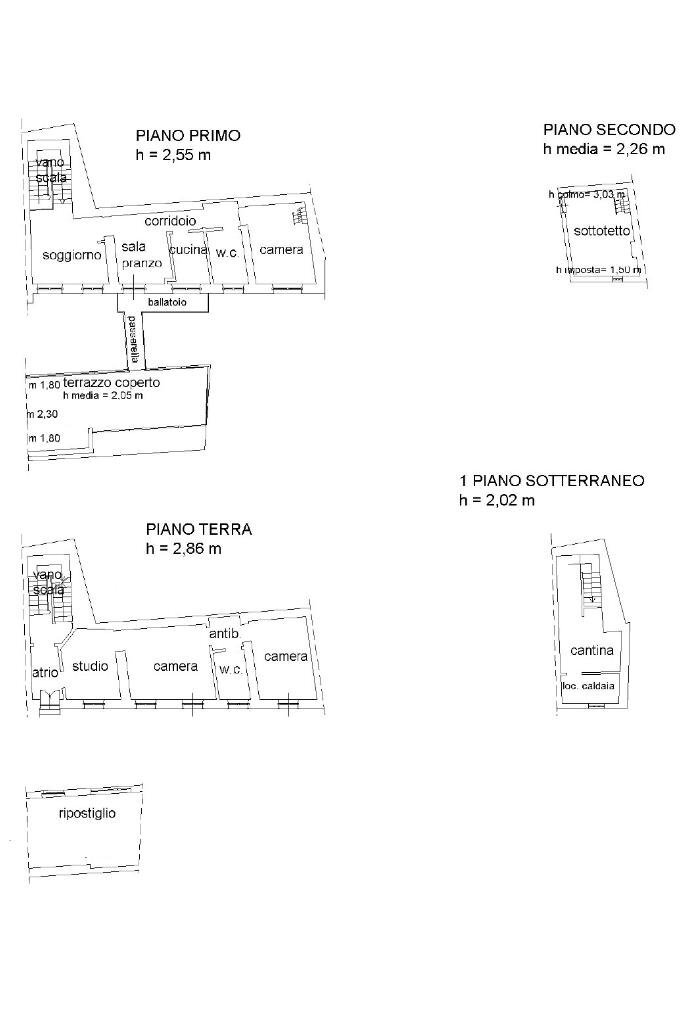 Casa semi indipendente Vicolo Matteo Bandello, Valenza - planimetria 1