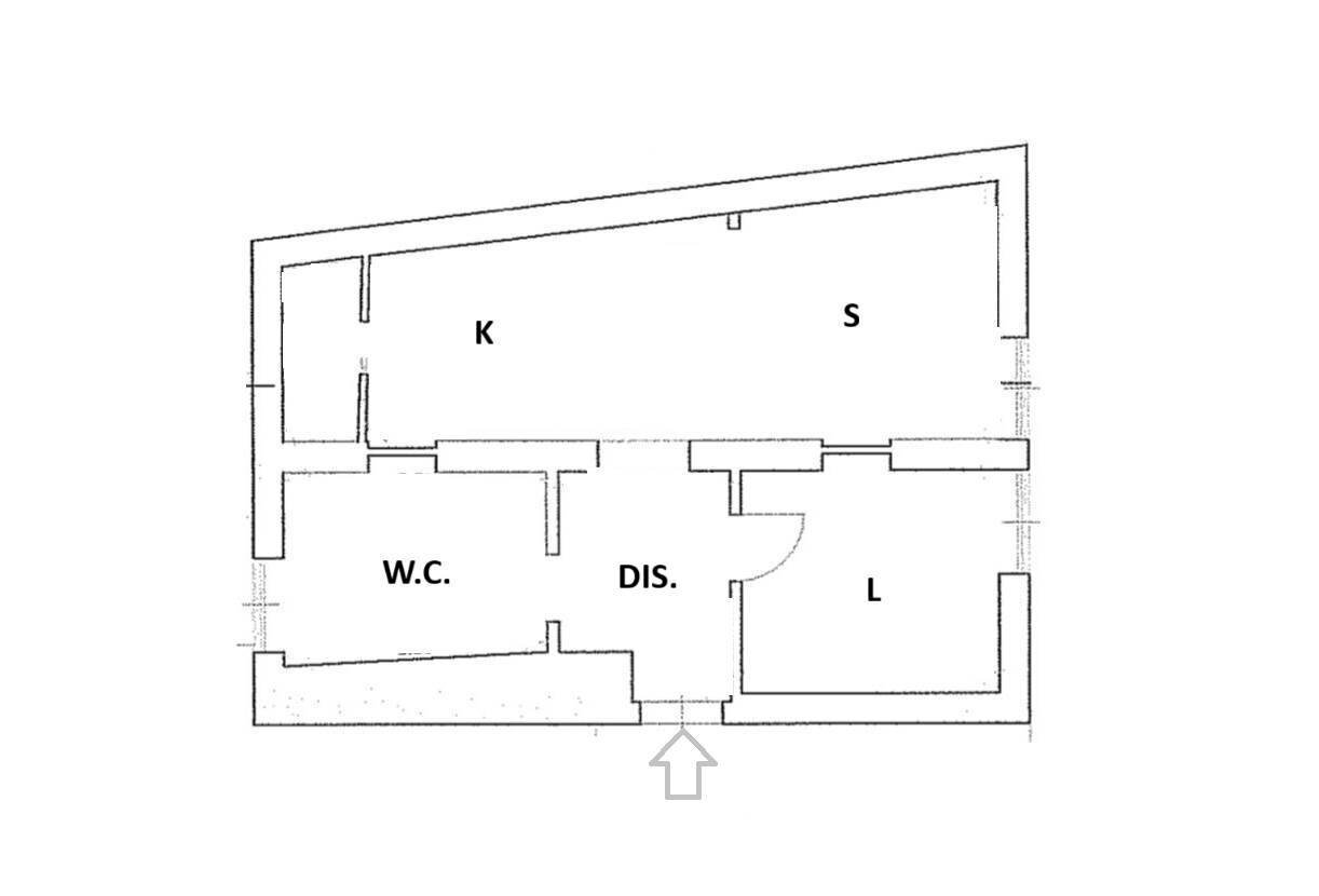 Bilocale Via Felice Orsini, Martina Franca - planimetria 1