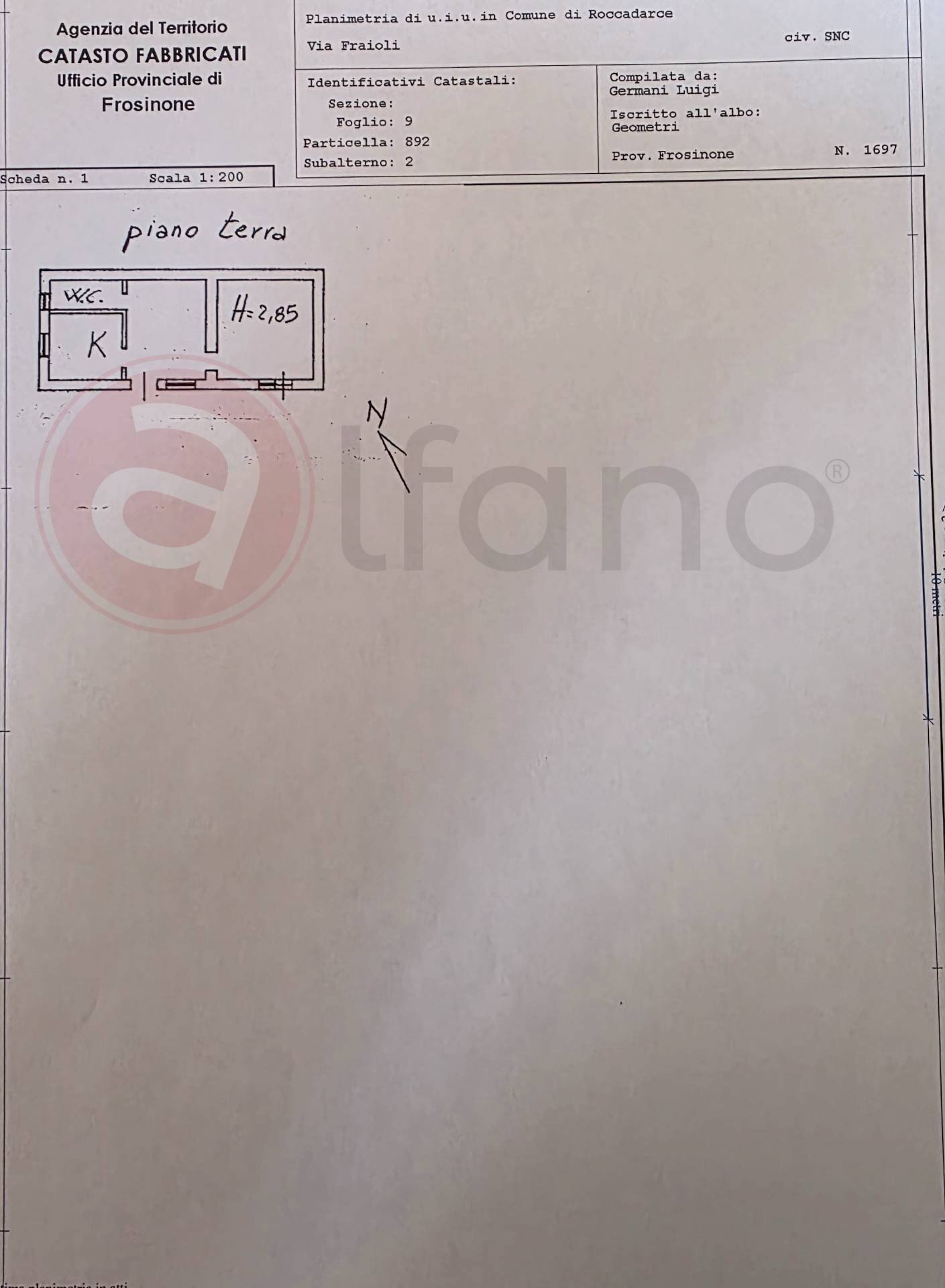 Foto 32 - Independent house Via Fraioli
 
snc, Rocca d'Arce - floor plans 1
