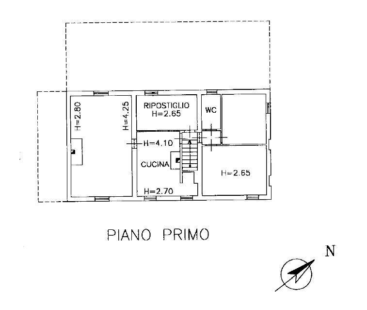 Foto 20 - Rustico via Longola, Belvedere Ostrense - planimetria 1