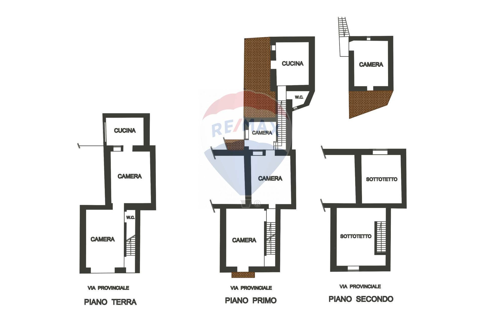 Pianta 2D - Independent house via Provinciale
 
228-230, Monreale - floor plans 1