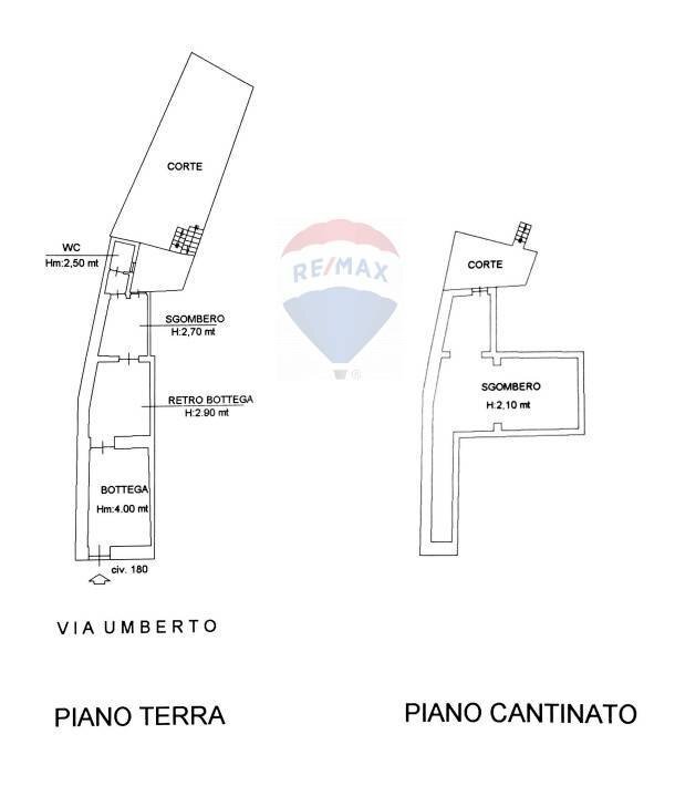Pianta 2D - Locale Commerciale Via Umberto
 
180, San Pietro Clarenza - planimetria 1