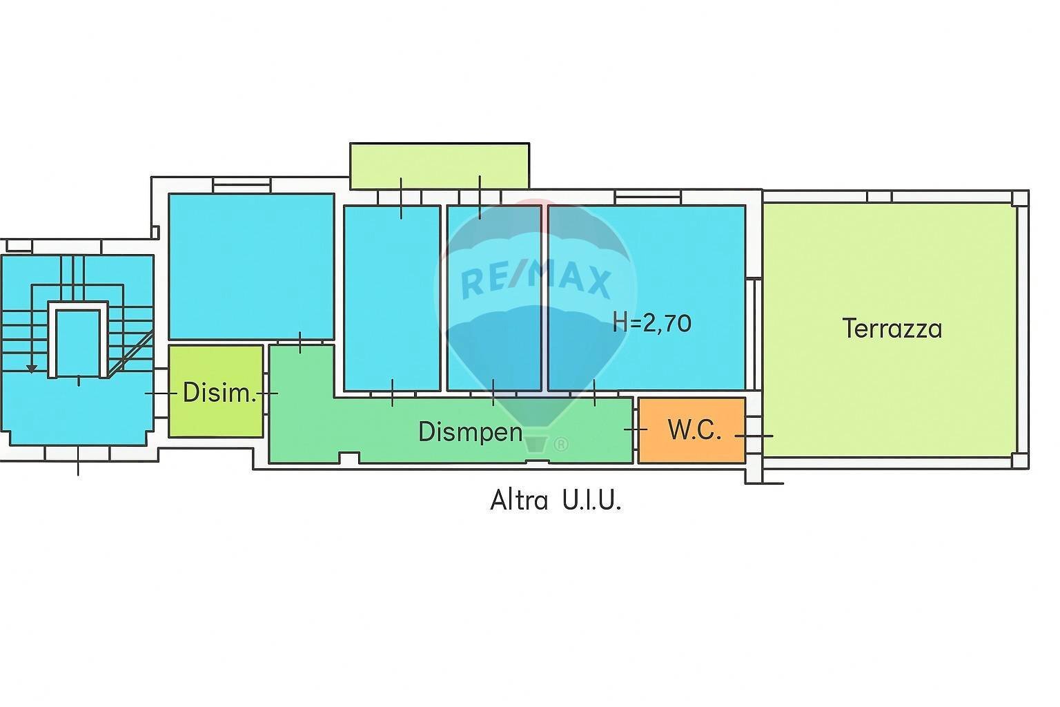 Pianta 2D - Four-room apartment Viale della Regione
 
232, Caltanissetta - floor plans 1