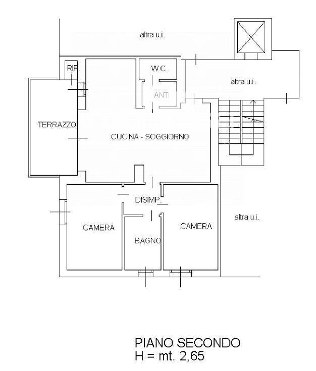 Foto 13 - Trilocale Via Cappuccini
 
114, Pordenone - planimetria 1
