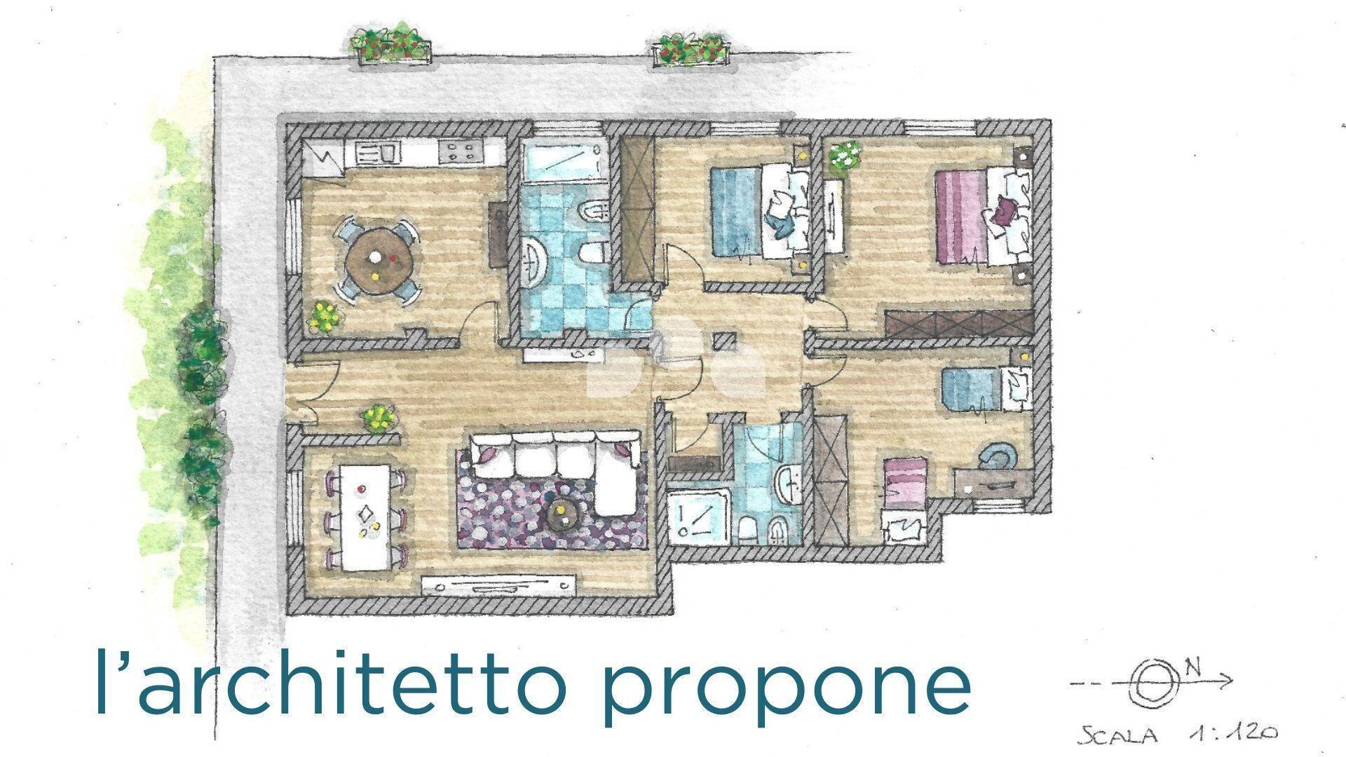 Foto 19 - Four-room apartment via Mons. Marchesani
 
23, Palazzo Pignano - floor plans 1