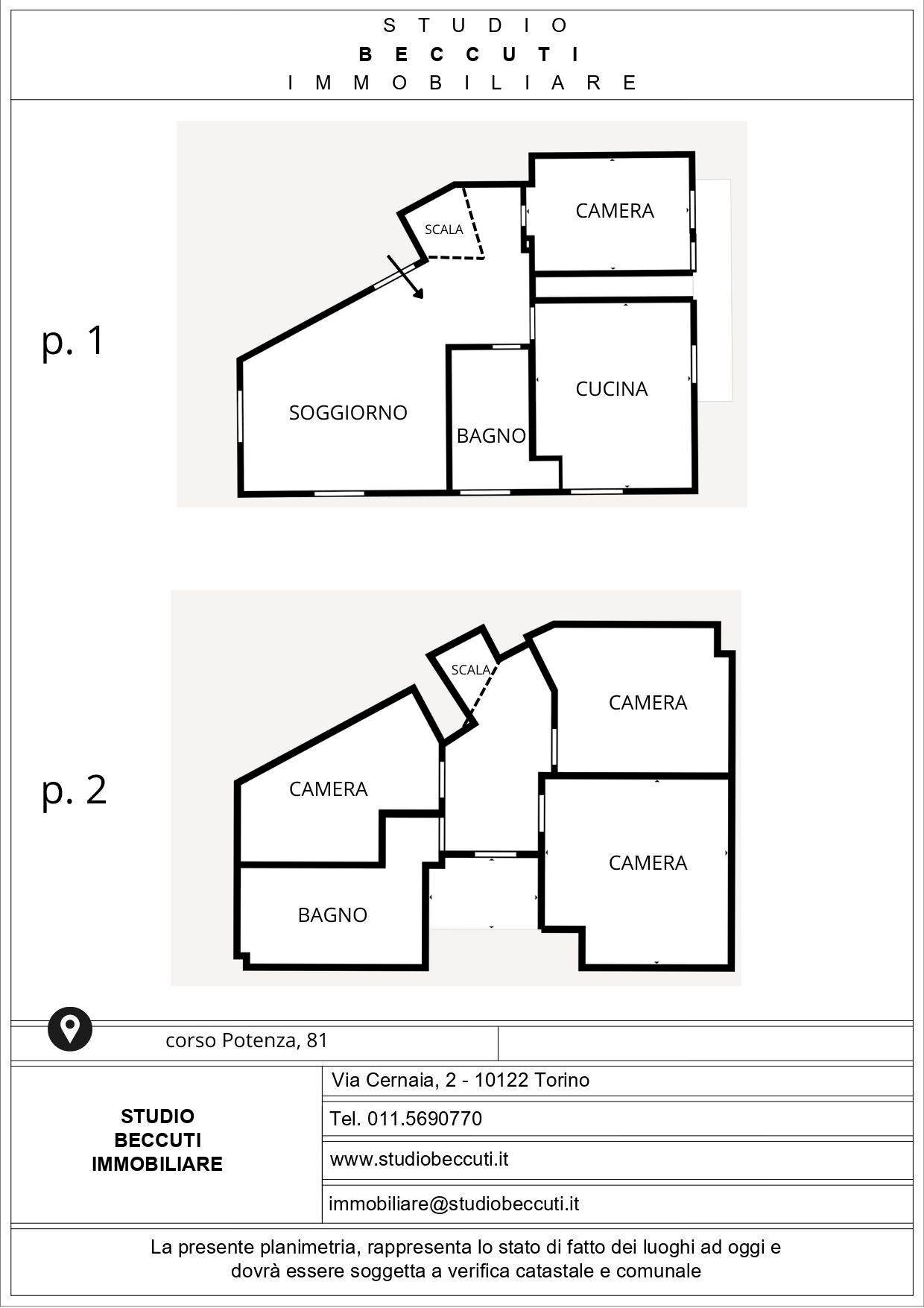 Foto 26 - Apartment Corso Potenza
 
81, Torino - floor plans 1
