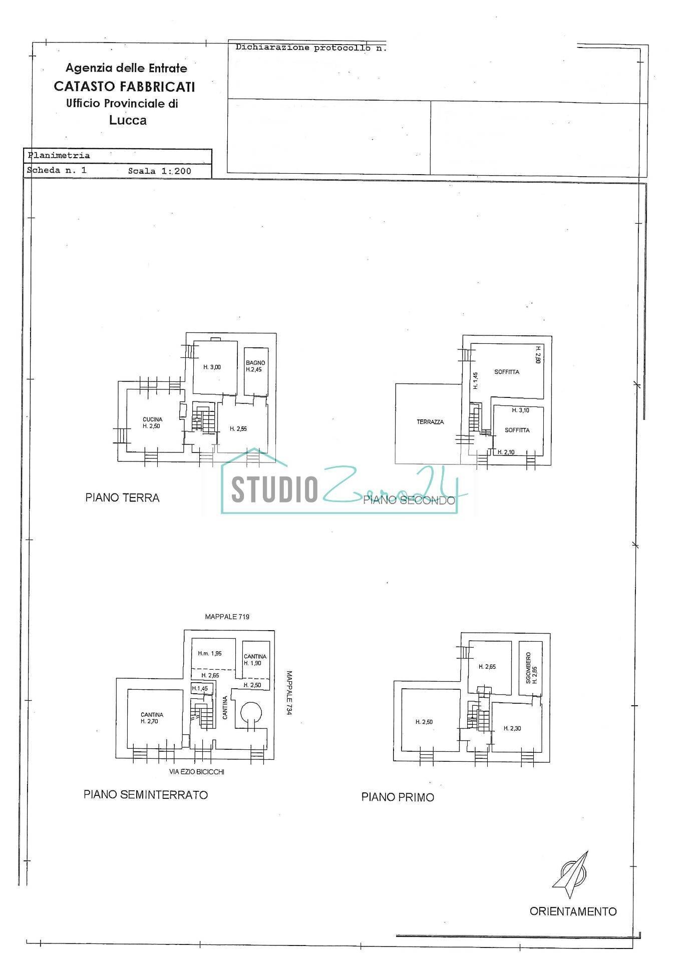 Foto 35 - Casa semi indipendente via colletti, Camaiore - planimetria 1