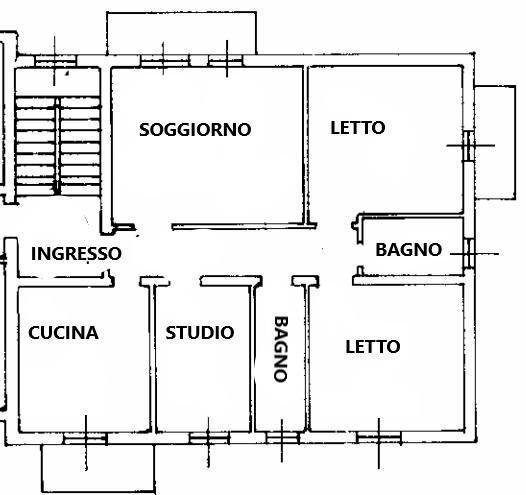 Foto 31 - Appartamento Via Frutteti, Ferrara - planimetria 1