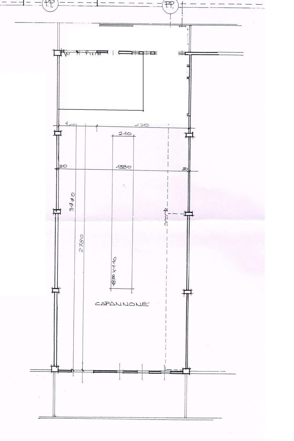 Capannone via delle Industrie, Arese - planimetria 1