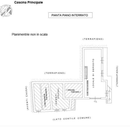 Rustico strada San Sebastiano, Castagneto Po - planimetria 1