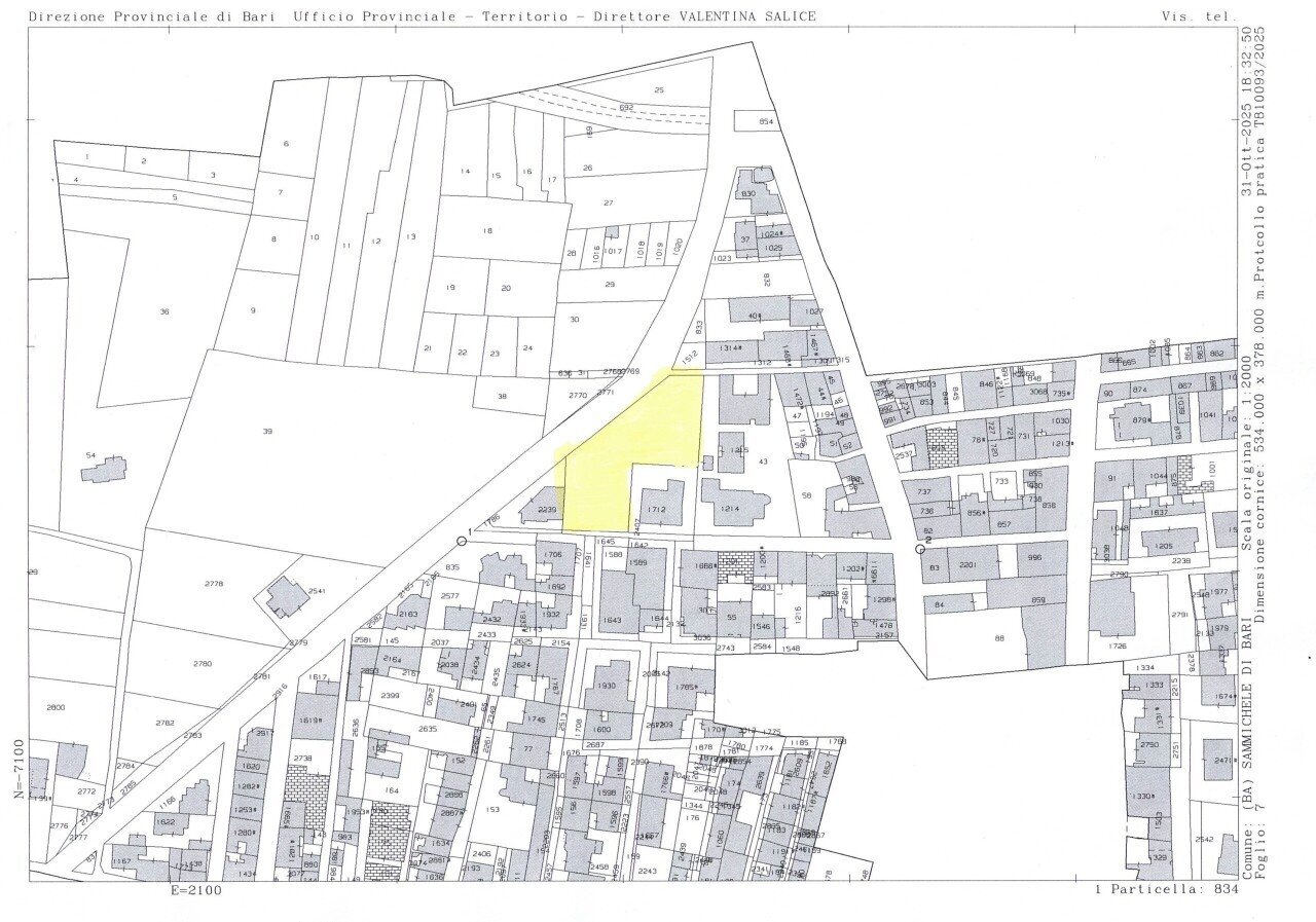 terreno sammichele.jpg - Terreno agricolo Via Vito Donato Bianco, Sammichele di Bari - planimetria 1