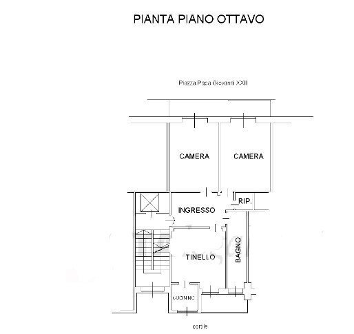 1.jpg - Four-room apartment Piazza Papa Giovanni XXIII 8, Grugliasco - floor plans 1