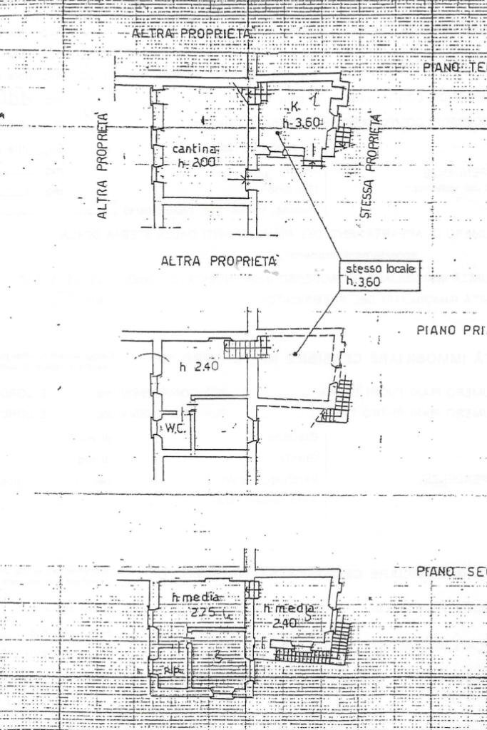 Rustico Via Proratado, Genova - planimetria 1