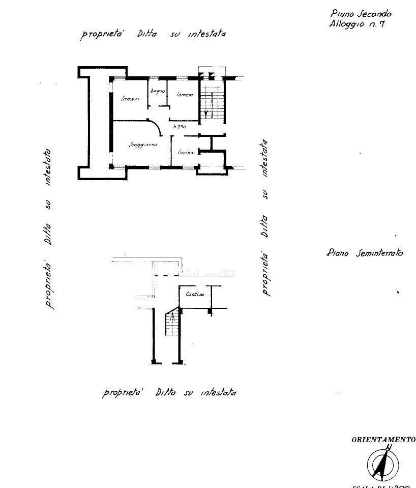 ALLOGGIO CON CANTINA - Four-room apartment Sarre - floor plans 1