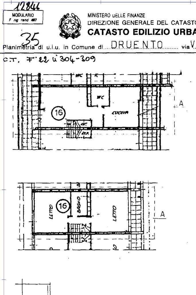 Four-room apartment Via S. Pancrazio, Druento - floor plans 1