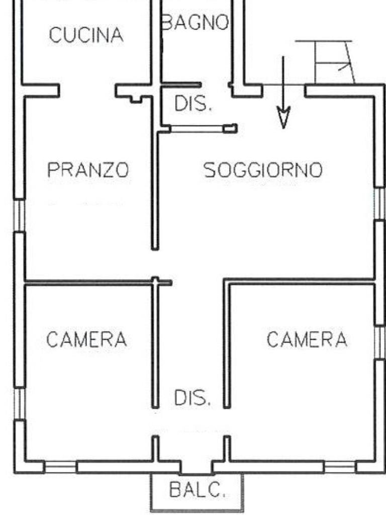 Three-room apartment Via Prov. Inferiore, Molinella - floor plans 1